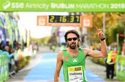 28 October 2018; Mick Clohisey of Raheny Shamrock A.C., Co. Dublin, became the Athletics Ireland National Champion, and sixth overall finisher, following the 2018 SSE Airtricity Dublin Marathon. 20,000 runners took to the Fitzwilliam Square start line to participate in the 39th running of the SSE Airtricity Dublin Marathon, making it the fifth largest marathon in Europe. Photo by Eóin Noonan/Sportsfile