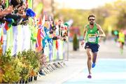 28 October 2018; Mick Clohisey of Raheny Shamrock A.C., Co. Dublin, on his way to becoming Athletics Ireland National Champion, and sixth overall finisher, during the 2018 SSE Airtricity Dublin Marathon. 20,000 runners took to the Fitzwilliam Square start line to participate in the 39th running of the SSE Airtricity Dublin Marathon, making it the fifth largest marathon in Europe. Photo by Ramsey Cardy/Sportsfile