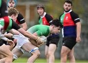31 October 2018; Ben McGuinness of South East Area is tackled by Conor Gibney of Midlands Area during the U18s 2nd Round Shane Horgan Cup match between South East Area and Midlands Area at IT Carlow in Carlow. Photo by Matt Browne/Sportsfile