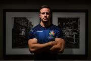 1 November 2018; Abraham Steyn poses for a portrait after an Italy Rugby press conference at the Palmer House Hilton in Chicago, USA. Photo by Brendan Moran/Sportsfile