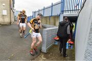 4 November 2018; Ballyea captain Tony Kelly leads his team out before the AIB Munster GAA Hurling Senior Club Championship semi-final match between Ballyea and Ballygunner at Walsh Park in Waterford. Photo by Matt Browne/Sportsfile