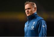 10 November 2018; Ireland head coach Joe Schmidt prior to the Guinness Series International match between Ireland and Argentina at the Aviva Stadium in Dublin. Photo by Ramsey Cardy/Sportsfile