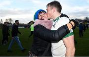 11 November 2018; Kieran Lillis of Portlaoise kisses his mother Mary following his side's victory in the AIB Leinster GAA Football Senior Club Championship quarter-final match between Moorefield and Portlaoise at St Conleth's Park in Newbridge, Co. Kildare. Photo by David Fitzgerald/Sportsfile