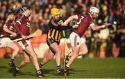 11 November 2018; Martin Burke of Cushendall Ruairi Óg in action against Neil Breen of Ballycran during the AIB Ulster GAA Hurling Senior Club Hurling Final match between Ballycran and Cushendall Ruairi Óg at Athletic Grounds in Armagh. Photo by Oliver McVeigh/Sportsfile