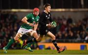 17 November 2018; Beauden Barrett of New Zealand during the Guinness Series International match between Ireland and New Zealand at the Aviva Stadium in Dublin. Photo by Ramsey Cardy/Sportsfile