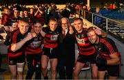 18 November 2018; Ballygunner supporter Pat O'Sullivan celebrates with his grandsons Mikey Mahony, Tadhg Foley, Philip Mahony, Pauric Mahony, and Barry O'Sullivan after the AIB Munster GAA Hurling Senior Club Championship Final between Na Piarsaigh and Ballygunner at Semple Stadium in Thurles, Co. Tipperary. Photo by Diarmuid Greene/Sportsfile