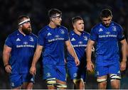 23 November 2018; Leinster players, from left, Michael Bent, Caelan Doris, Scott Penny and Josh Murphy during the Guinness PRO14 Round 9 match between Leinster and Ospreys at the RDS Arena in Dublin. Photo by Seb Daly/Sportsfile