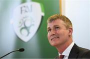 26 November 2018; Newly appointed Republic of Ireland U21 manager Stephen Kenny during a press conference at Aviva Stadium in Dublin. Photo by Stephen McCarthy/Sportsfile