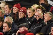 30 November 2018; Munster Rugby CEO Garrett Fitzgerald, left, and Ireland head coach Joe Schmidt and during the Guinness PRO14 Round 10 match between Munster and Edinbugh at Irish Independent Park in Cork. Photo by Diarmuid Greene/Sportsfile