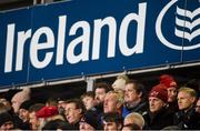 30 November 2018; Munster Rugby CEO Garrett Fitzgerald and Ireland head coach Joe Schmidt, bottom right, during the Guinness PRO14 Round 10 match between Munster and Edinbugh at Irish Independent Park in Cork. Photo by Diarmuid Greene/Sportsfile