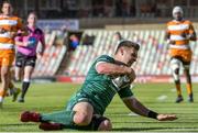 1 December 2018; Tom Farrell of Connacht goes over to score his side's first try during the Guinness PRO14 Round 10 match between Toyota Cheetahs and Connacht at Toyota Stadium in Bloemfontein, South Africa. Photo by Frikkie Kapp/Sportsfile