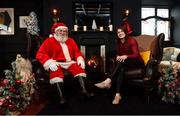 20 December 2018; Katie Taylor and Santa Claus of The North Pole during a press conference at the County Club in Dunshaughlin, Co Meath. Photo by Sam Barnes/Sportsfile