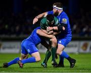 22 December 2018; Paul Boyle of Connacht is tackled by Bryan Byrne, left, and Michael Bent of Leinster during the Guinness PRO14 Round 11 match between Leinster and Connacht at the RDS Arena in Dublin. Photo by Matt Browne/Sportsfile