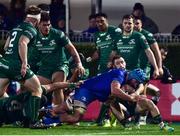 22 December 2018; Mick Kearney of Leinster scores their side's second try despite the tackle from Ultan Dillane and Caolin Blade of Connacht during the Guinness PRO14 Round 11 match between Leinster and Connacht at the RDS Arena in Dublin. Photo by Matt Browne/Sportsfile