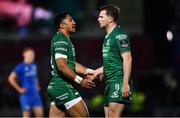 22 December 2018; Bundee Aki, left, and Jack Carty of Connacht during the Guinness PRO14 Round 11 match between Leinster and Connacht at the RDS Arena in Dublin. Photo by Ramsey Cardy/Sportsfile