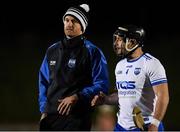 2 January 2019; Waterford selector James Murray speaking with Waterford captain Noel Connors following the Co-Op Superstores Munster Hurling League 2019 match between Cork and Waterford at Mallow GAA Grounds in Mallow Co. Cork.  Photo by Eóin Noonan/Sportsfile