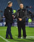 5 January 2019; Leinster head coach Leo Cullen, left, and Ulster head coach Dan McFarland ahead of the Guinness PRO14 Round 13 match between Leinster and Ulster at the RDS Arena in Dublin. Photo by Ramsey Cardy/Sportsfile