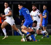 5 January 2019; Noel Reid of Leinster is tackled by Sean Reidy of Ulster during the Guinness PRO14 Round 13 match between Leinster and Ulster at the RDS Arena in Dublin. Photo by Ramsey Cardy/Sportsfile