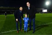 5 January 2019; Match day mascot 7 year old Archie Moffett, from Rathfarnham, Dublin, prior to the Guinness PRO14 Round 13 match between Leinster and Ulster at the RDS Arena in Dublin. Photo by Ramsey Cardy/Sportsfile