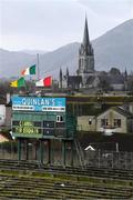27 January 2019; The scoreboard showing the names of Kerry and Tyrone prior to the Allianz Football League Division 1 Round 1 match between Kerry and Tyrone at Fitzgerald Stadium in Killarney, Kerry. Photo by Stephen McCarthy/Sportsfile