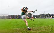 27 January 2019; Sean O'Shea of Kerry kicks a point from a sideline late in the Allianz Football League Division 1 Round 1 match between Kerry and Tyrone at Fitzgerald Stadium in Killarney, Kerry. Photo by Stephen McCarthy/Sportsfile