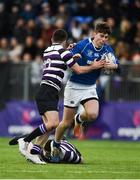 27 January 2019; Michael McEvoy of St Mary's College is tackled by George Morgan of Terenure College during the Bank of Ireland Leinster Schools Senior Cup Round 1 match between St Mary's College and Terenure College at Energia Park in Dublin. Photo by Daire Brennan/Sportsfile
