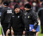 27 January 2019; Kerry manager Peter Keane and Chris Flannery, Kerry Strength and Conditioning coach, right, prior to the Allianz Football League Division 1 Round 1 match between Kerry and Tyrone at Fitzgerald Stadium in Killarney, Kerry. Photo by Stephen McCarthy/Sportsfile