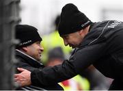 27 January 2019; Kerry manager Peter Keane and Chris Flannery, Kerry Strength and Conditioning coach, left, following the Allianz Football League Division 1 Round 1 match between Kerry and Tyrone at Fitzgerald Stadium in Killarney, Kerry. Photo by Stephen McCarthy/Sportsfile