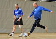 6 February 2019; Micheal O'Donnell in action during a walking football exhibition at the National Indoor Arena in Abbotstown, Dublin. Photo by Eóin Noonan/Sportsfile