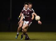 6 February 2019; Cein Darcy of NUI Galway in action against Brian Kennedy of Ulster University during the Electric Ireland Sigerson Cup Quarter Final match between National University of Ireland, Galway, and Ulster University at the GAA Centre of Excellence in Abbotstown, Dublin. Photo by Harry Murphy/Sportsfile