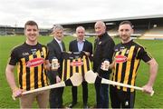 8 February 2019; Brian Phelan, centre, CEO of Glanbia Nutritionals with, from left, Eoin Murphy, Kilkenny county board chairman Jimmy Walsh, manager Brian Cody, and Conor Fogarty during the Glanbia Launch of it's new 3 year sponsorship with Kilkenny at Nowlan Park in Kilkenny. Photo by Matt Browne/Sportsfile