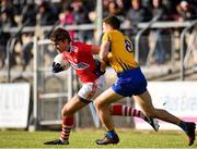 10 February 2019; Ian Maguire of Cork in action against Gary Brennan of Clare during the Allianz Football League Division 2 Round 3 match between Clare and Cork at Cusack Park in Ennis, Clare. Photo by Sam Barnes/Sportsfile