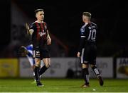 15 February 2019; Darragh Leahy, left, and Keith Ward of Bohemians following the SSE Airtricity League Premier Division match between Bohemians and Finn Harps at Dalymount Park in Dublin. Photo by Tom Beary/Sportsfile