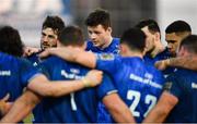 16 February 2019; Caelan Doris, left, and Jack Dunne of Leinster following the Guinness PRO14 Round 15 match between Zebre and Leinster at the Luigi Zaffanella Stadium in Viadana, Italy. Photo by Ramsey Cardy/Sportsfile