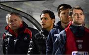 16 February 2019; Doug Howlett, Munster Rugby Head of Commercial & Marketing and former Munster rugby player on the sideline with the Cork backroom staff before the Allianz Hurling League Division 1A Round 3 match between Cork and Clare at Páirc Uí Rinn in Cork. Photo by Piaras Ó Mídheach/Sportsfile