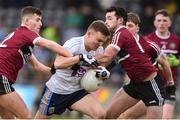 16 February 2019; Conor McCarthy of UCD in action against Aaron Boyle and Ryan Coleman of St Mary's University during the Electric Ireland HE GAA Sigerson Cup Semi-Final match between St Mary's University and University College Dublin at Mallow GAA in Mallow, Cork. Photo by Matt Browne/Sportsfile