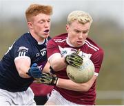 16 February 2019; Peter Herron of Liverpool Hope University in action against Sean Delappe of IT Tallaght during the Electric Ireland HE GAA Corn na Mac Leinn Final match between Liverpool Hope University and Institute of Technology Tallaght Tallaght at Mallow GAA in Mallow, Cork. Photo by Matt Browne/Sportsfile