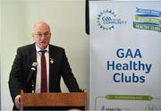 20 February 2019; Uachtaráin Cumann Lúthchleas Gael John Horan, speaking during the How to Age Well: GAA and TILDA Partnership launch at Croke Park in Dublin. The partnership  will see live talks take place across Ireland in Mayo, Cork, Donegal, Longford and Limerick. Photo by Sam Barnes/Sportsfile