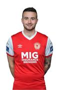 20 February 2019; Mikey Drennan during St. Patrick's Athletic Squad Portraits at Ballyoulster United AFC, in Celbridge, Co. Kildare. Photo by Piaras Ó Mídheach/Sportsfile