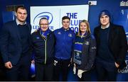 22 February 2019; Leinster players Rhys Ruddock, Luke McGrath and Garry Ringrose meet supporters in the Blue Room prior to the Guinness PRO14 Round 16 match between Leinster and Southern Kings at the RDS Arena in Dublin. Photo by David Fitzgerald/Sportsfile