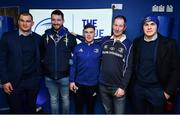 22 February 2019; Leinster players Rhys Ruddock, Luke McGrath and Garry Ringrose meet supporters in the Blue Room prior to the Guinness PRO14 Round 16 match between Leinster and Southern Kings at the RDS Arena in Dublin. Photo by David Fitzgerald/Sportsfile