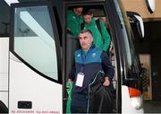 23 February 2019; Ireland assistant coach Jeff Carter arrives at Lanfranchi Stadium prior to the Women's Six Nations Rugby Championship match between Italy and Ireland at Stadio Lanfranchi in Parma, Italy. Photo by Roberto Bregani/Sportsfile