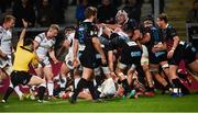 23 February 2019; Rob Herring of Ulsteon the ground goes over for his sides first try during the Guinness PRO14 Round 16 match between Ulster and Zebre at the Kingspan Stadium in Belfast. Photo by Oliver McVeigh/Sportsfile