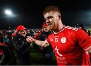 23 February 2019; Tyrone manager Mickey Harte and Cathal McShane following the Allianz Football League Division 1 Round 4 match between Tyrone and Monaghan at Healy Park in Omagh, Co Tyrone. Photo by Stephen McCarthy/Sportsfile