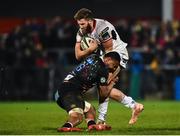 23 February 2019; Stuart McCloskey of Ulster is tackled by Apisai Tauyavuca of Zebre during the Guinness PRO14 Round 16 match between Ulster and Zebre at the Kingspan Stadium in Belfast. Photo by Oliver McVeigh/Sportsfile