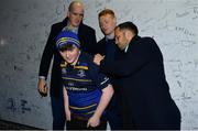 22 February 2019; Supporters in autograph alley with Leinster players Devin Toner, Ciarán Frawley and Jamison Gibson-Park ahead of the Guinness PRO14 Round 16 match between Leinster and Southern Kings at the RDS Arena in Dublin. Photo by Ramsey Cardy/Sportsfile