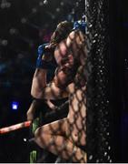 23 February 2019; James Gallagher submits Steven Graham in their Bantamweight bout with a rear naked choke during Bellator 217 at the 3 Arena in Dublin. Photo by David Fitzgerald/Sportsfile