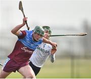 23 February 2019; Eoin McEvoy of Galway Mayo Institute of Technology in action against Shea Shannon of Ulster University during the Electric Ireland HE GAA Ryan Cup Final match between Ulster University and Galway Mayo Institute of Technology at Waterford IT in Waterford. Photo by Matt Browne/Sportsfile