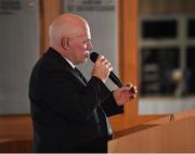 23 February 2019; Seán Carr, Chairman, FAI Schools, speaking during the FAI Schools 50th Anniversary at Knightsbrook Hotel, Trim, Co Meath. Photo by Seb Daly/Sportsfile