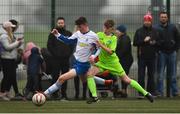 24 February 2019; Action during the U15 SFAI SUBWAY Championship Final match between DDSL and Waterford SL at Mullingar Athletic FC in Gainestown, Mullingar, Co. Westmeath. Photo by Sam Barnes/Sportsfile